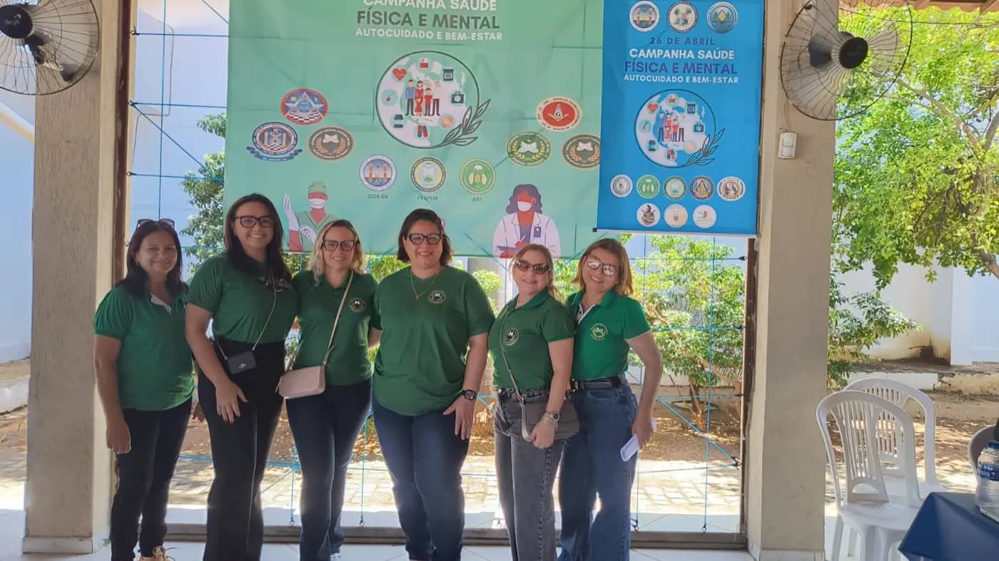 Registro fotográfico: AÇÃO FILANTRÓPICA ESTADUAL COORDENADA PELO GOB/RN, REALIZADA NO DIA 26/04/2025 – CAMPANHA SAÚDE FÍSICA E MENTAL, AUTOCUIDADOS E BEM-ESTAR.