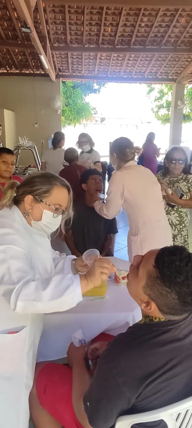 Registro fotográfico: AÇÃO FILANTRÓPICA ESTADUAL COORDENADA PELO GOB/RN, REALIZADA NO DIA 26/04/2025 – CAMPANHA SAÚDE FÍSICA E MENTAL, AUTOCUIDADOS E BEM-ESTAR.
