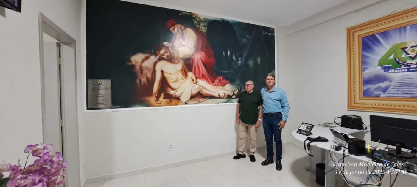 Registro fotográfico: VISITA DE IRMÃO DO GOB-RN AO GOB-RO.