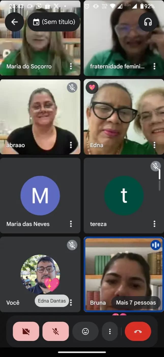 Registro fotográfico: REUNIÃO VIRTUAL REALIZADA PELA FRATERNIDADE FEMININA ESTADUAL CRUZEIRO DO SUL – FRAFEM/GOB-RN.