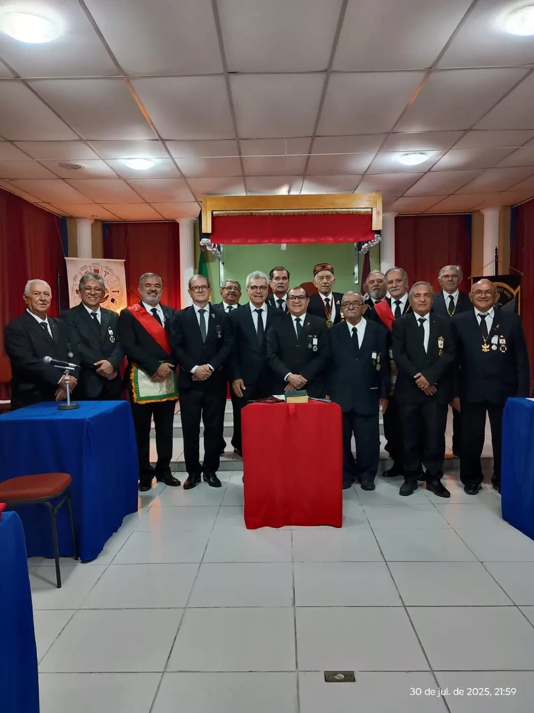 Registro fotográfico: PARTICIPAÇÃO DO GRÃO-MESTRE DO GOB-RN NA SESSÃO DE ELEVAÇÃO AO GRAU 29 – SUPREMO CONSELHO DO BRASIL DO GRAU 33 PARA O RITO ESCOCÊS ANTIGO E ACEITO – DELEGACIA LITÚRGICA DO RIO GRANDE DO NORTE – KADOSCH 21.