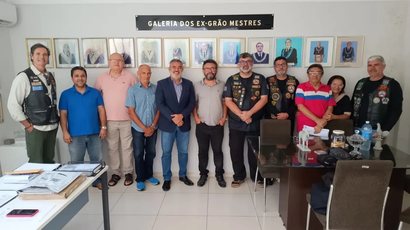 Registro fotográfico: VISITA À SEDE DO GRANDE ORIENTE DO BRASIL – RIO GRANDE DO NORTE (GOB-RN).