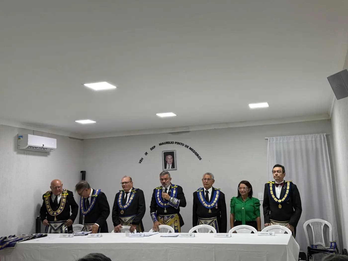 Registro fotográfico: ATO ADMINISTRATIVO DE POSSE DA DIRETORA EXECUTIVA DA APJ/GOB-RN, DE SECRETÁRIOS DO GOB-RN E DE JUÍZES DOS TRIBUNAIS MAÇÔNICOS DO GOB-RN.