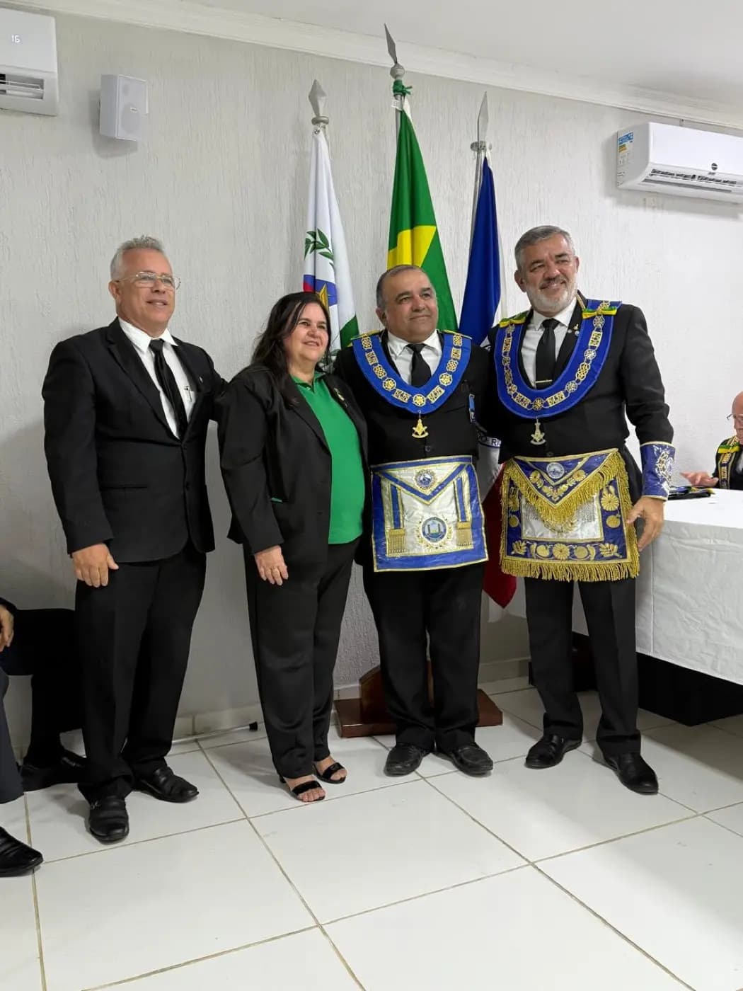 Registro fotográfico: ATO ADMINISTRATIVO DE POSSE DA DIRETORA EXECUTIVA DA APJ/GOB-RN, DE SECRETÁRIOS DO GOB-RN E DE JUÍZES DOS TRIBUNAIS MAÇÔNICOS DO GOB-RN.