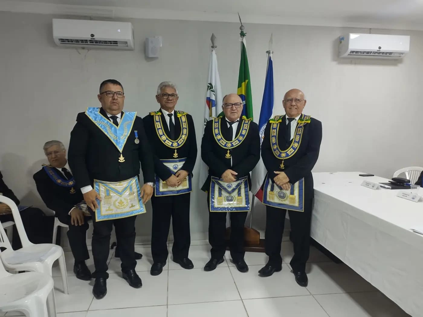 Registro fotográfico: ATO ADMINISTRATIVO DE POSSE DA DIRETORA EXECUTIVA DA APJ/GOB-RN, DE SECRETÁRIOS DO GOB-RN E DE JUÍZES DOS TRIBUNAIS MAÇÔNICOS DO GOB-RN.
