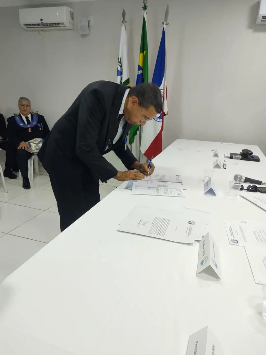 Registro fotográfico: ATO ADMINISTRATIVO DE POSSE DA DIRETORA EXECUTIVA DA APJ/GOB-RN, DE SECRETÁRIOS DO GOB-RN E DE JUÍZES DOS TRIBUNAIS MAÇÔNICOS DO GOB-RN.