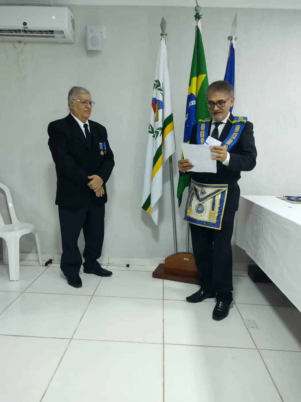 Registro fotográfico: ATO ADMINISTRATIVO DE POSSE DA DIRETORA EXECUTIVA DA APJ/GOB-RN, DE SECRETÁRIOS DO GOB-RN E DE JUÍZES DOS TRIBUNAIS MAÇÔNICOS DO GOB-RN.