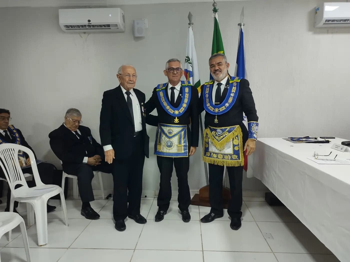 Registro fotográfico: ATO ADMINISTRATIVO DE POSSE DA DIRETORA EXECUTIVA DA APJ/GOB-RN, DE SECRETÁRIOS DO GOB-RN E DE JUÍZES DOS TRIBUNAIS MAÇÔNICOS DO GOB-RN.