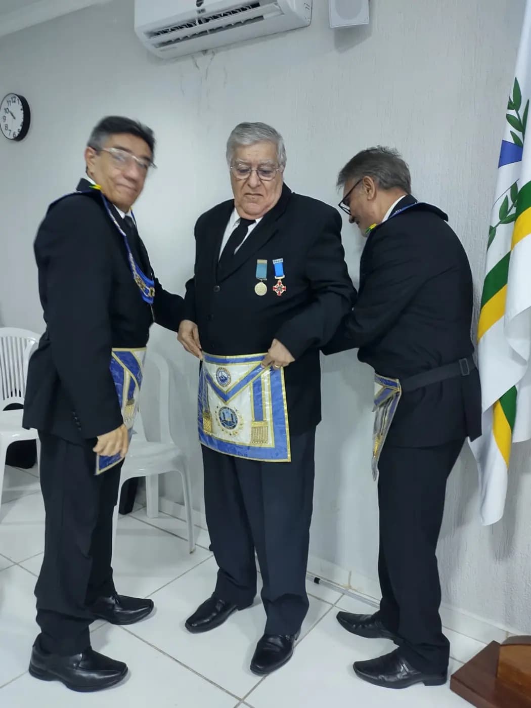 Registro fotográfico: ATO ADMINISTRATIVO DE POSSE DA DIRETORA EXECUTIVA DA APJ/GOB-RN, DE SECRETÁRIOS DO GOB-RN E DE JUÍZES DOS TRIBUNAIS MAÇÔNICOS DO GOB-RN.