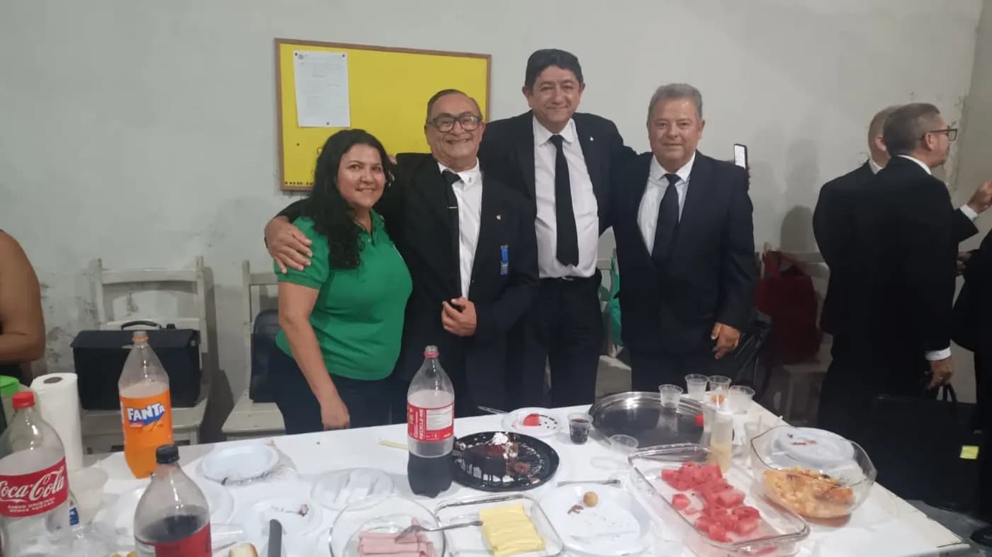 Registro fotográfico: SESSÃO MAGNA DE INICIAÇÃO REALIZADA PELA LOJA MAÇÔNICA SENADOR JOÃO CÂMARA Nº 3.268, DO ORIENTE DE JOÃO CÂMARA-RN.