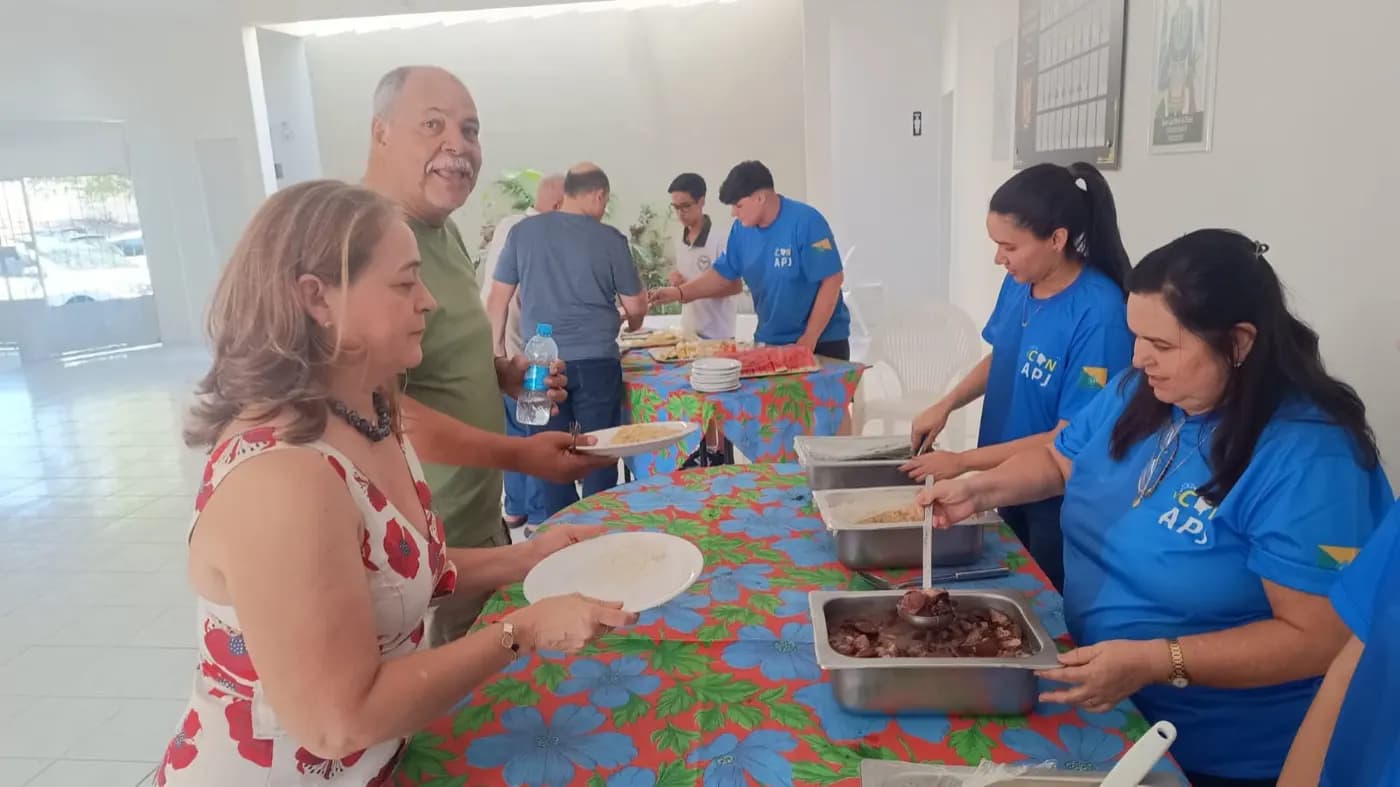 Registro fotográfico: VIII FEIJOADA ORGANIZADA PELO NÚCLEO ALFA UNIÃO NATALENSE N°42, DA AÇÃO PARAMAÇÔNICA JUVENIL – VIII APEIJOADA.