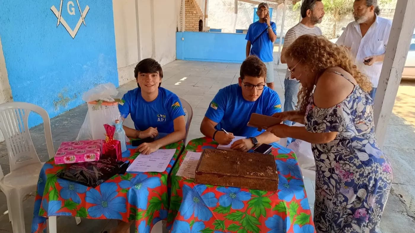 Registro fotográfico: VIII FEIJOADA ORGANIZADA PELO NÚCLEO ALFA UNIÃO NATALENSE N°42, DA AÇÃO PARAMAÇÔNICA JUVENIL – VIII APEIJOADA.