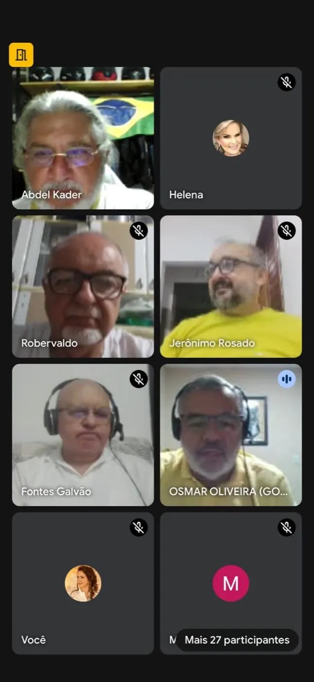 Registro fotográfico: 2ª REUNIÃO VIRTUAL DE PLANEJAMENTO PARA A AÇÃO FILANTRÓPICA CONJUNTA (GOB-RN, GOB-CE, GOB-PB, GOB-AL e GOB-PE) – CAMPANHA NATAL DO ACOLHIMENTO/2025.