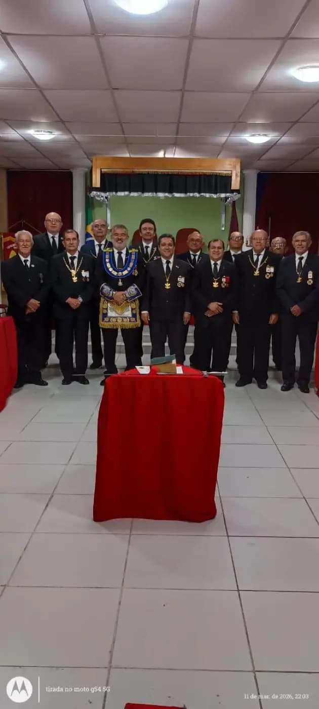Registro fotográfico: SUBLIME CAPÍTULO ROSA CRUZ EVOLUÇÃO SEGUNDA, DA DELEGACIA LITÚRGICA DE NATAL 10.1, DO SUPREMO CONSELHO DO BRASIL DO GRAU 33 PARA O RITO ESCOCÊS ANTIGO E ACEITO – SESSÃO NO GRAU 15