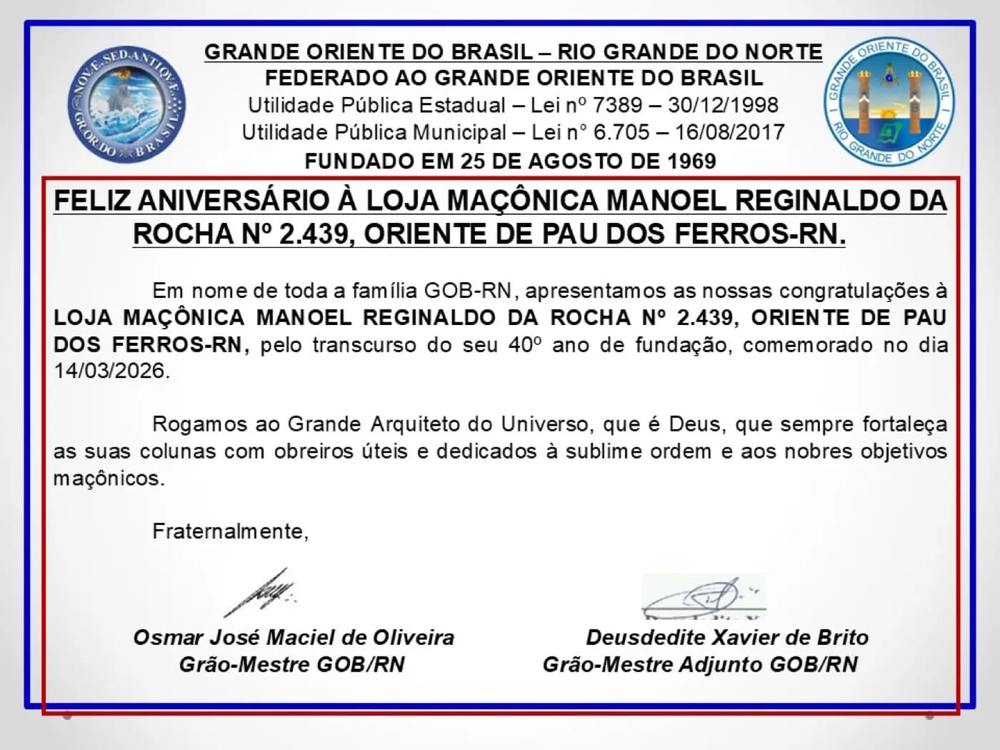 Registro fotográfico: FELIZ ANIVERSÁRIO