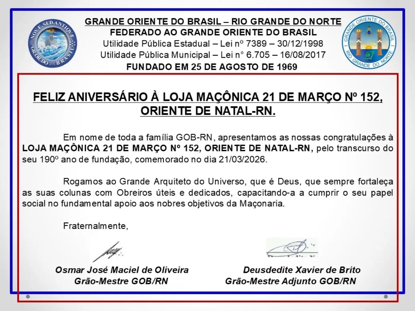 Registro fotográfico: FELIZ ANIVERSÁRIO