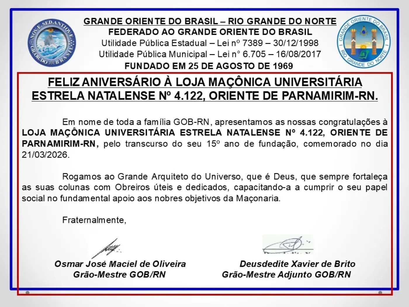 Registro fotográfico: FELIZ ANIVERSÁRIO