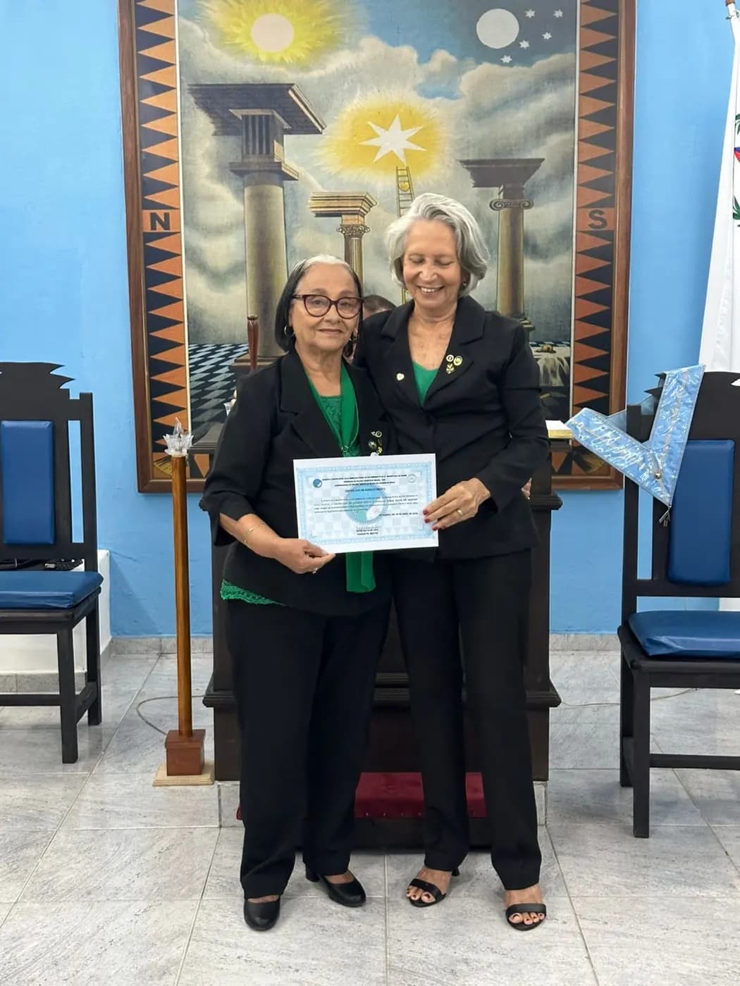 Registro fotográfico: LOJA MAÇÔNICA PEDRO ALVES PINHEIRO Nº 3.018, ORIENTE DE EXTREMOZ/RN – SESSÃO MAGNA PÚBLICA ALUSIVA AO 33º ANO DE FUNDAÇÃO.
