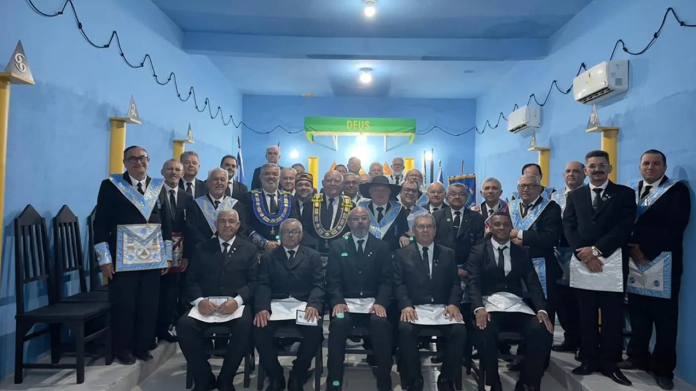 Registro fotográfico: LOJA MAÇÔNICA SENADOR JOÃO CÂMARA Nº 3.268, DO ORIENTE DE JOÃO CÂMARA/RN – SESSÃO MAGNA DE ELEVAÇÃO.