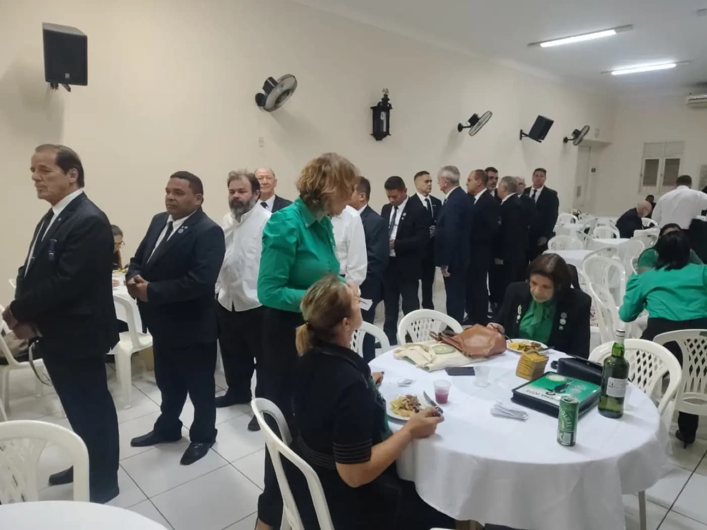 Registro fotográfico: LOJA MAÇÔNICA JOÃO CECÍLIO DA COSTA N° 2.116, ORIENTE DE NATAL/RN –SESSÃO MAGNA DE INICIAÇÃO.
