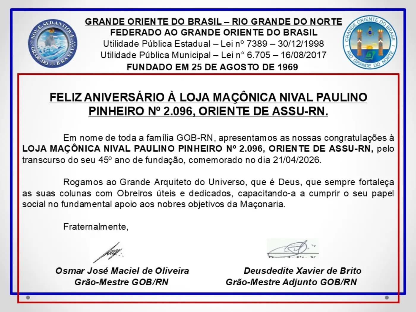 Registro fotográfico: FELIZ ANIVERSÁRIO