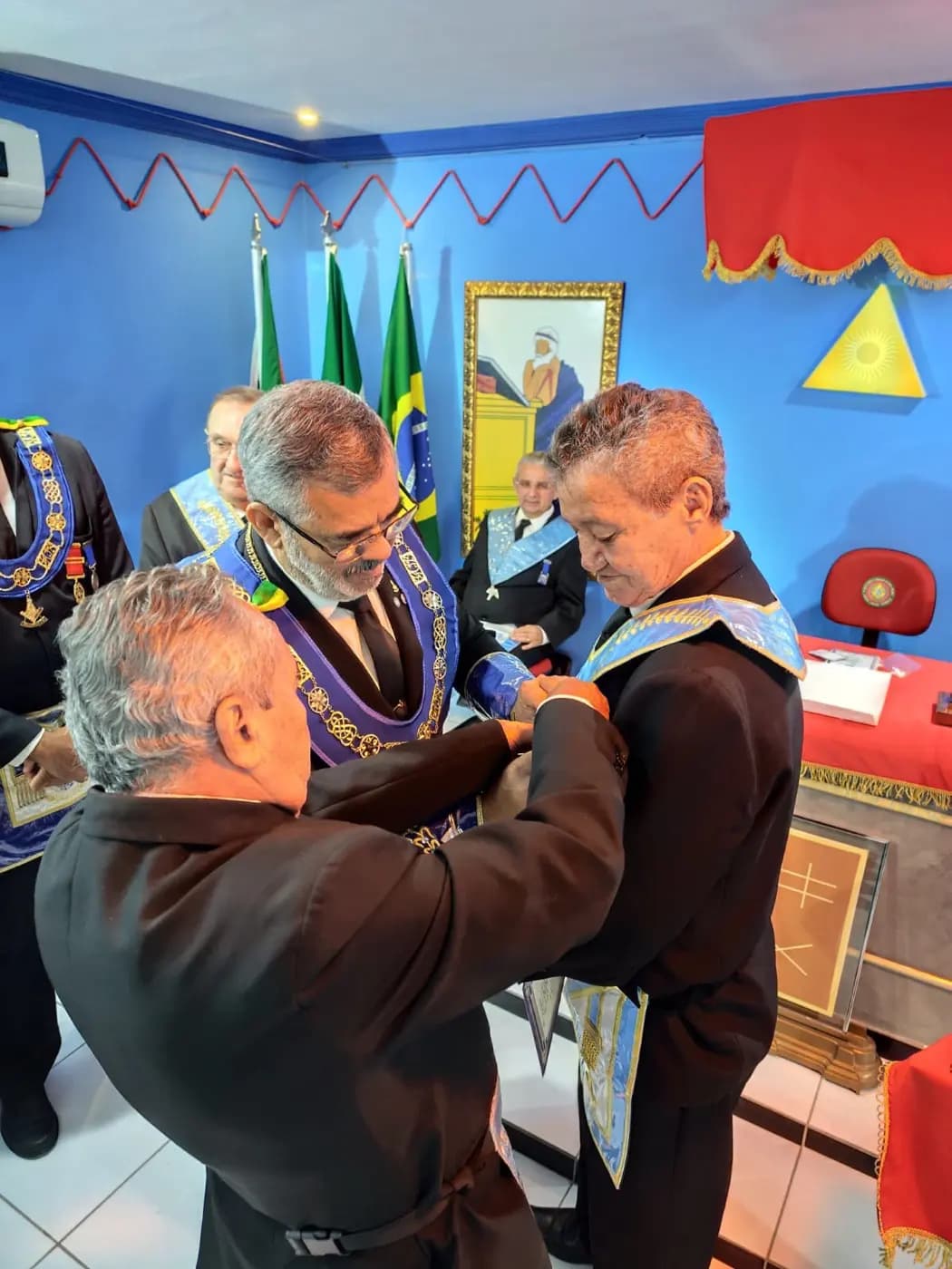Registro fotográfico: SESSÃO CONJUNTA DAS LOJAS MAÇÔNICAS DA 3ª REGIÃO DO GOB-RN.