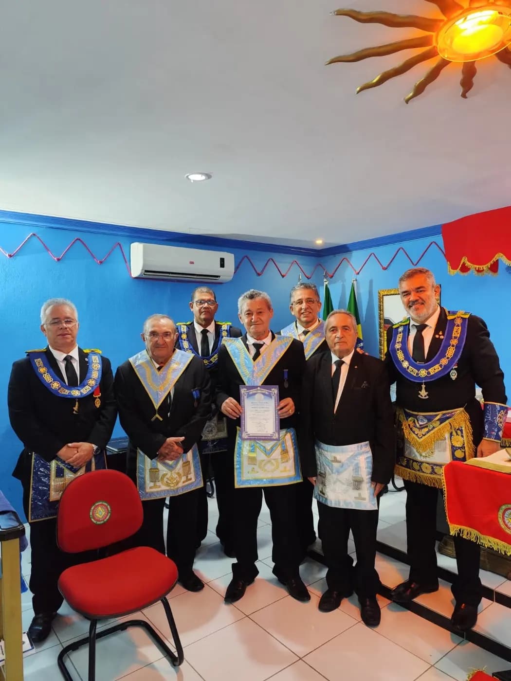 Registro fotográfico: SESSÃO CONJUNTA DAS LOJAS MAÇÔNICAS DA 3ª REGIÃO DO GOB-RN.