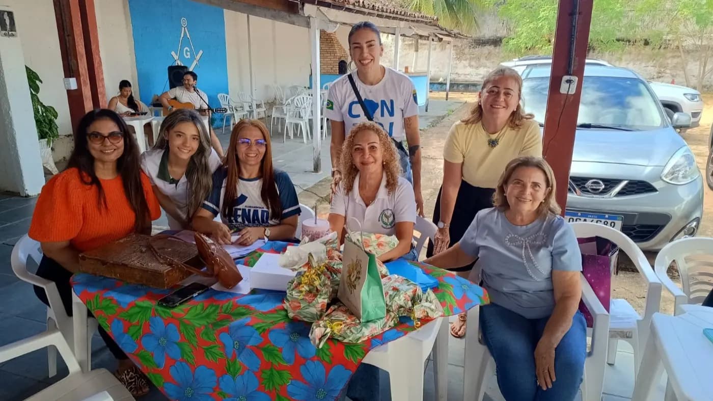 Registro fotográfico: NÚCLEO ALFA UNIÃO NATALENSE N°42, DA AÇÃO PARAMAÇÔNICA JUVENIL – APEIJOADA.