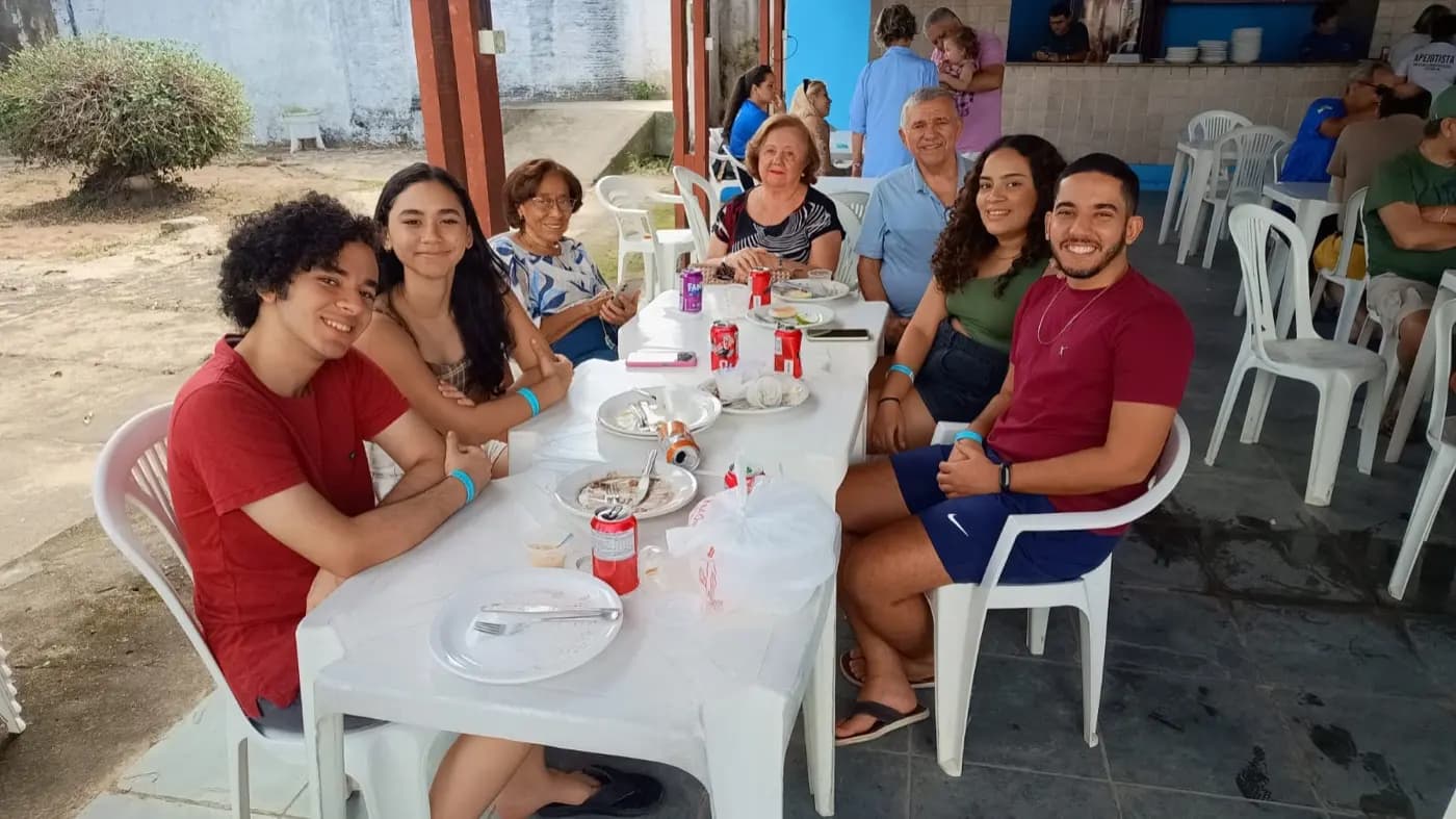 Registro fotográfico: NÚCLEO ALFA UNIÃO NATALENSE N°42, DA AÇÃO PARAMAÇÔNICA JUVENIL – APEIJOADA.